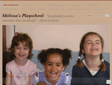 Tablet Screenshot of melissasplayschool.com